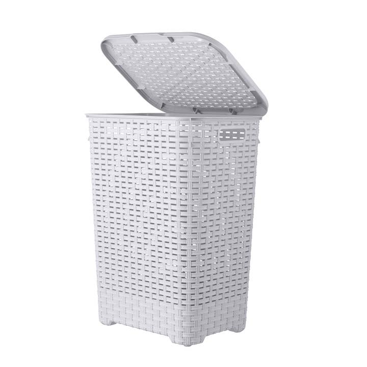 Wicker Design Laundry Hamper, 60 Liter Tall Laundry Hamper for wholesale by Superio Brand