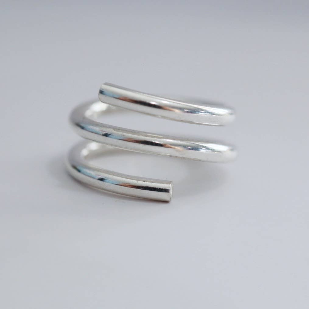 Metrix Jewelry - Wholesale Band/Stacked Ring - Industrial Spiral Ring in Sterling Silver6
