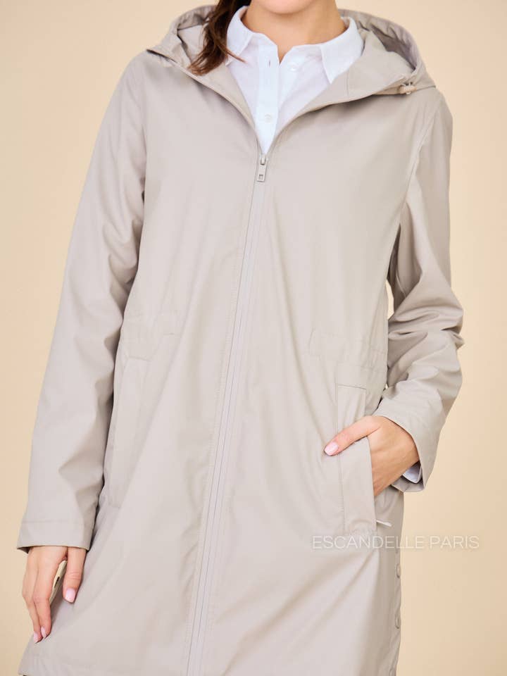 Escandelle Paris - Wholesale Parka - Women's - Mid-length parka with elastic7