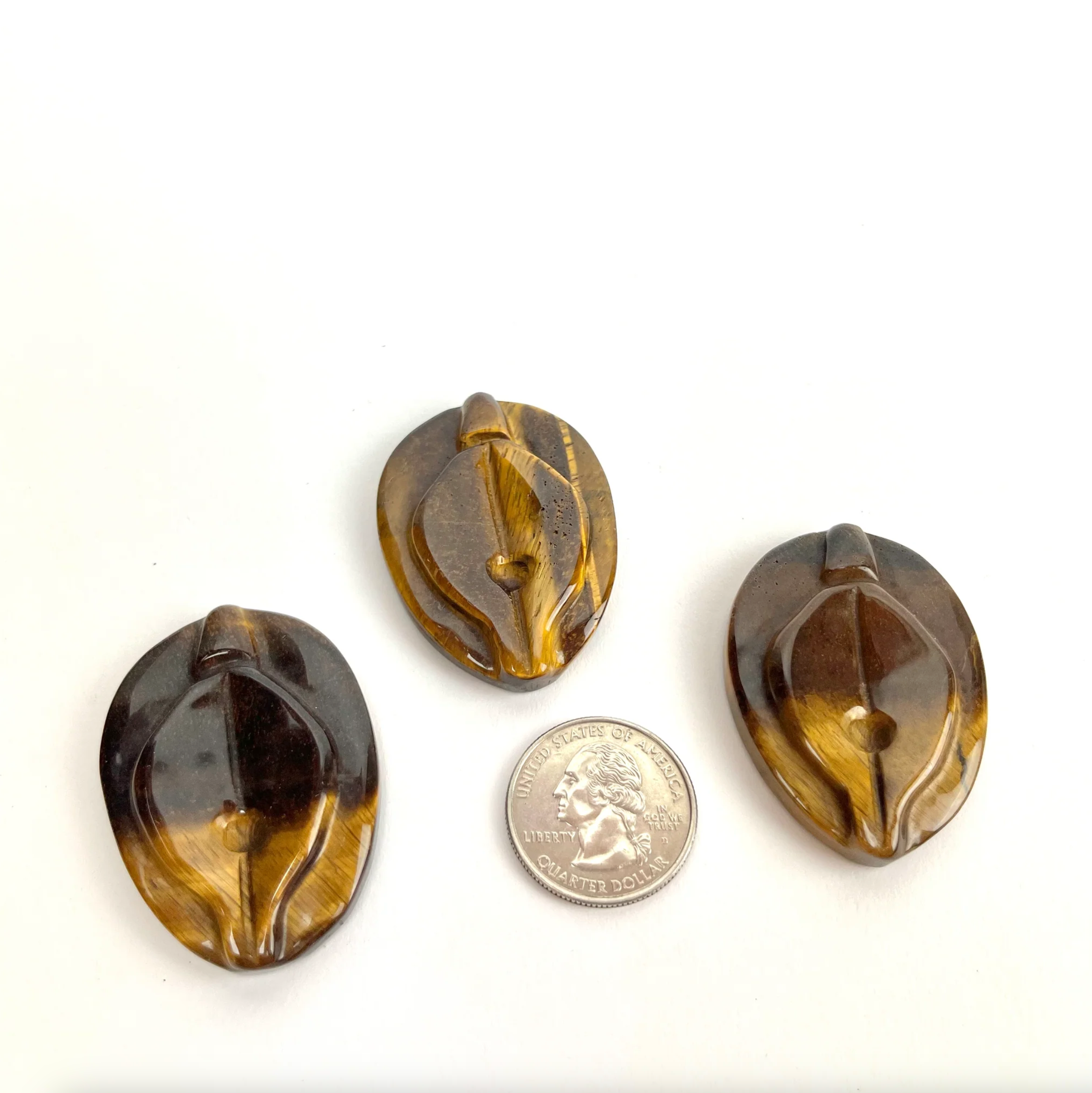 Pelham Grayson Rose - Wholesale Spiritual Stone/Crystal - Yoni Worrystone | 2" | Choose A Stone4