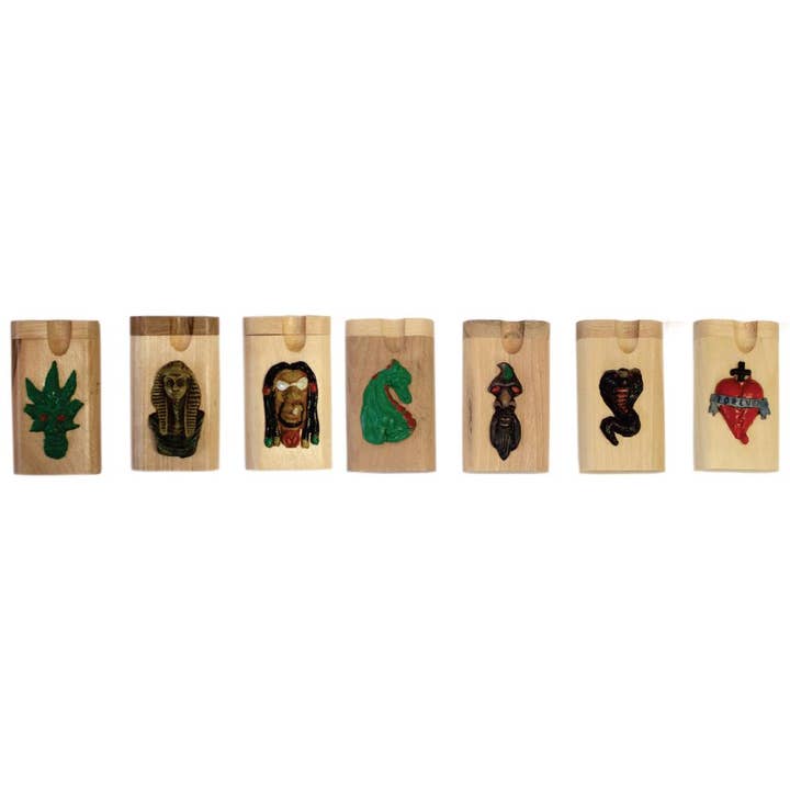 Gypsy Rose - Venta al por mayor Figura decorativa - Varias casetas grandes de madera lisa con figuras de arcilla