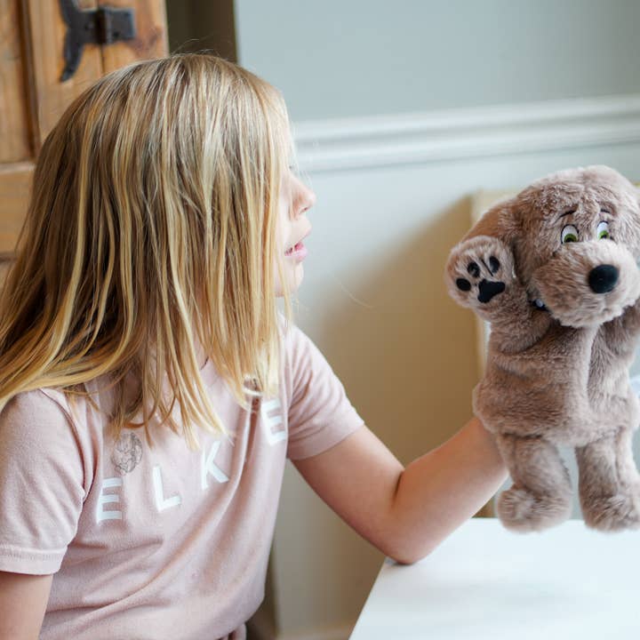 Puppet Pals – Fantoche - Crianças e bebés por atacado – Fantoche de Mão Cachorro Marrom Ralph 30 cm4