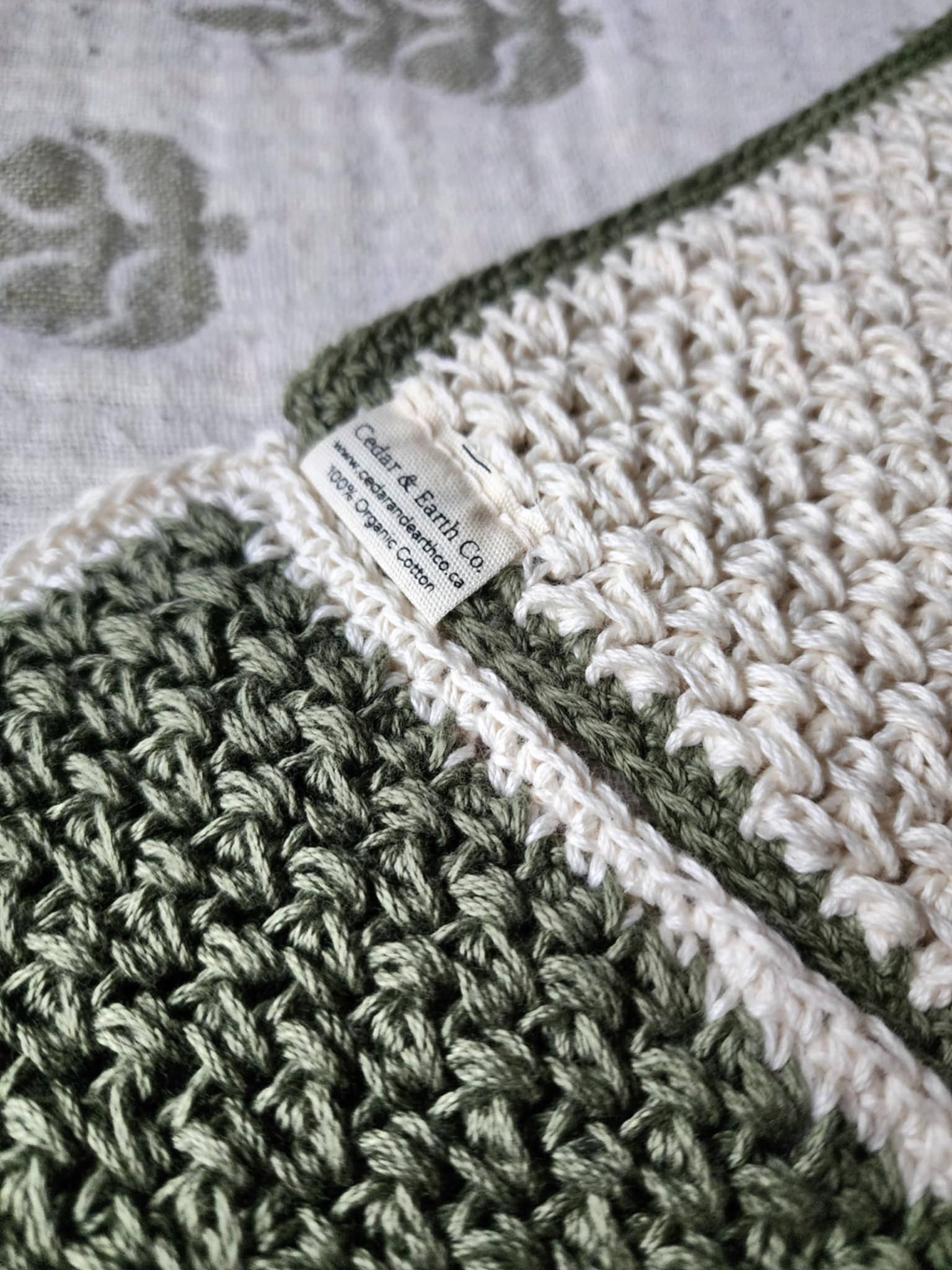 Cedar & Earth Co. – Engroshandel Vaskeklud – Sæt med vaskeklude i økologisk bomuld (2-i-1)3