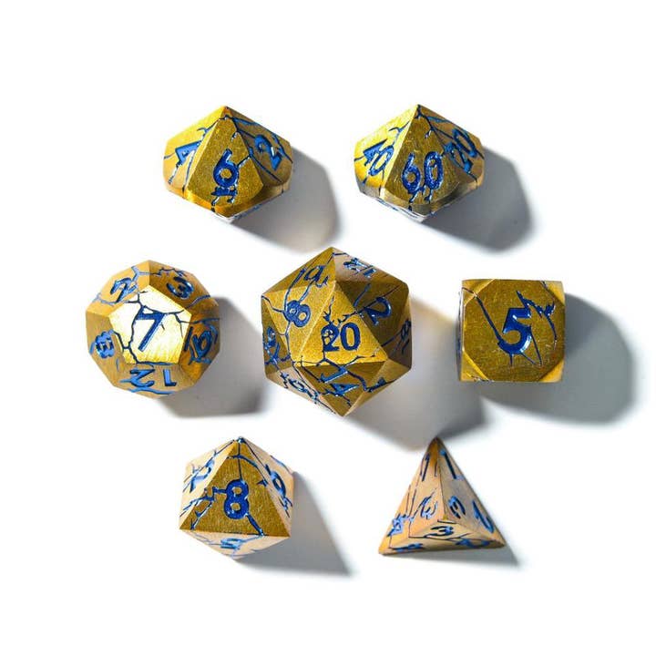 Tabletop Dominion Limited - Wholesale Dice - Hextech | Solid Metal Dice | 7-Polyhedral Set3