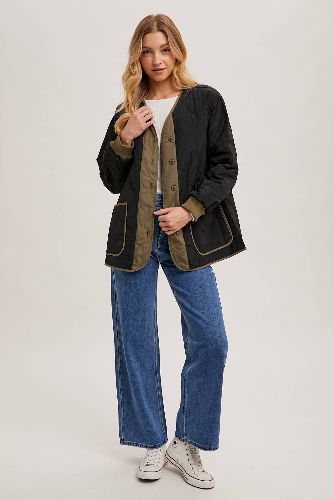 Bluivy - Wholesale Jacket - Women's - BUTTON UP QUILTED JACKET18