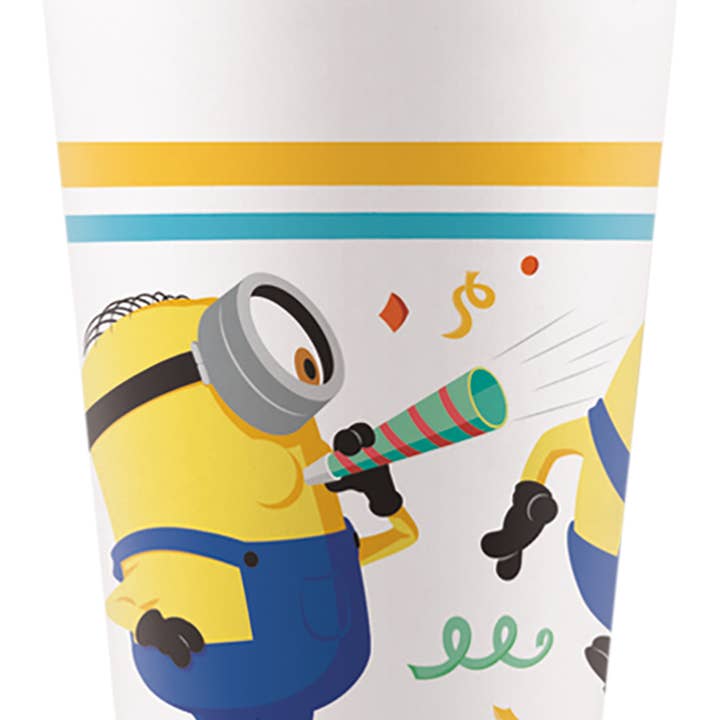 Multi Colors Disposable Cups FSC Minions 200ml - 8 pieces for wholesale on Faire