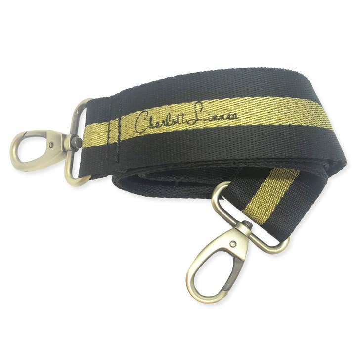 Bandoulière CL Fancy Noir/Or pour la vente par CharlottLinnéa