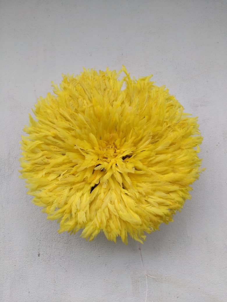 HOME DECOR FR - Wholesale Wall Accent - Yellow Juju Hat1