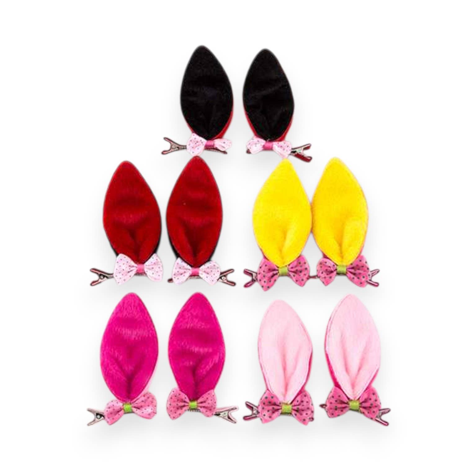 LA Jewelry Plaza - Vente Pince à cheveux – femme - Pinces à cheveux en forme de lapin en peluche douce2