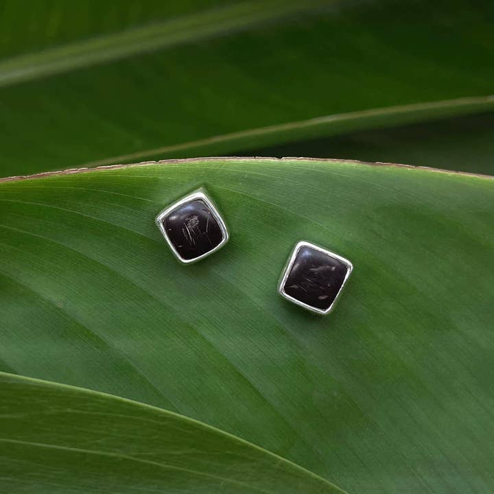 Coconut Essential Studs in Square for wholesale by Be Joy