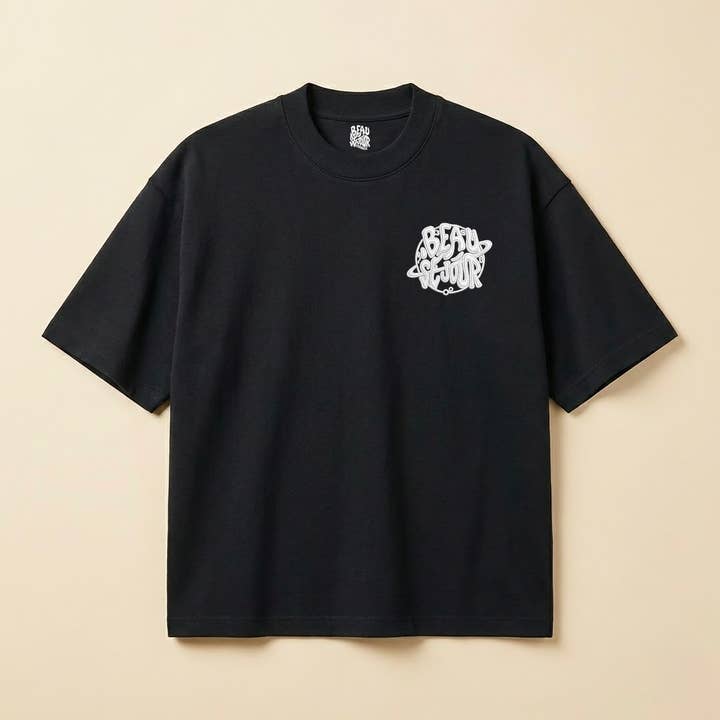 Black Boxy T-Shirt for wholesale by Beausejour France