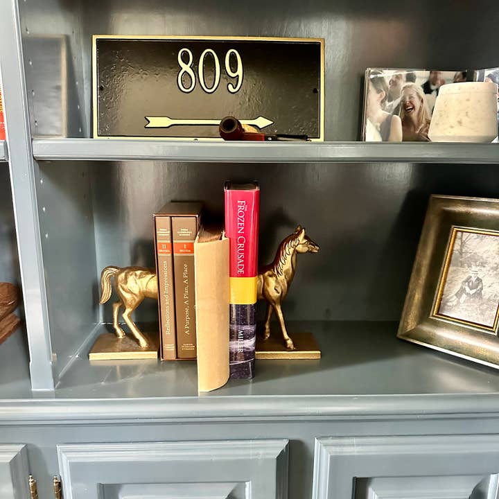 Fox Run Brands - Wholesale Bookend - Fox Run Horse Decorative Bookend Set, 4.5" x 3.75" x 9"