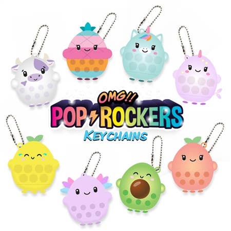 Top Trenz Inc - Wholesale Keychain - Kids - OMG Pop Rockers Keychains1