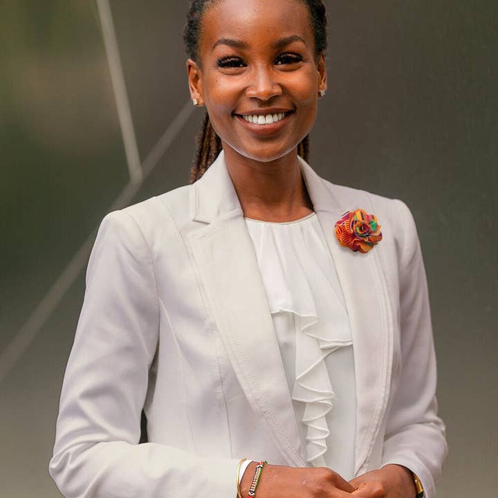 Dubal Brothers - Vendita all'ingrosso Spilla da bavero - Spilla da bavero a fiore Vittorio Vico Kente4