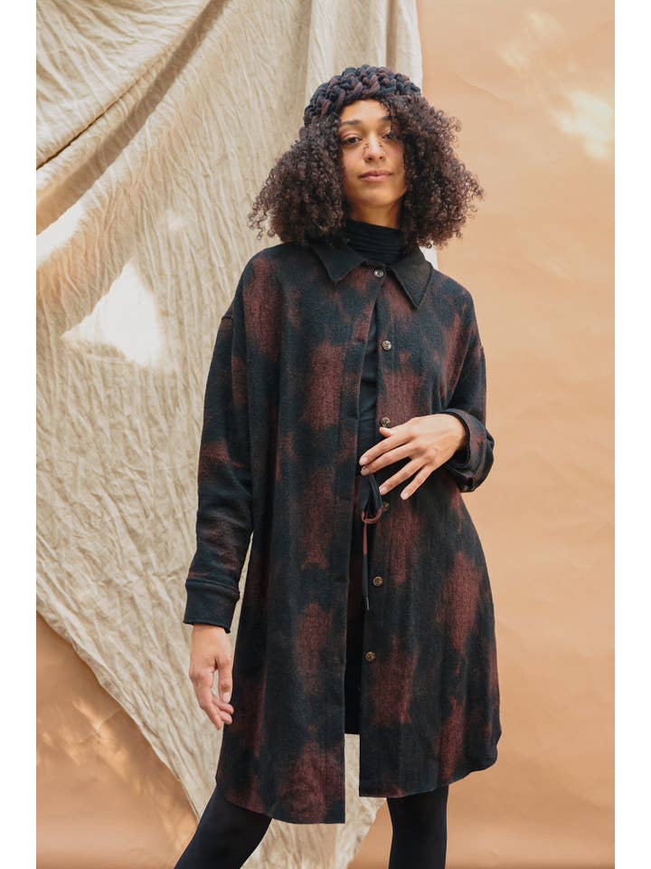 ARAE - Wholesale Shirt Jacket/Shacket - Women’s - Wool Button Down - LONG3