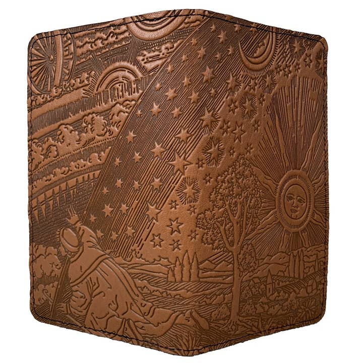 Oberon Design - Wholesale Phone Wallet - Unisex - Large Leather Smartphone Wallet - Roof of Heaven