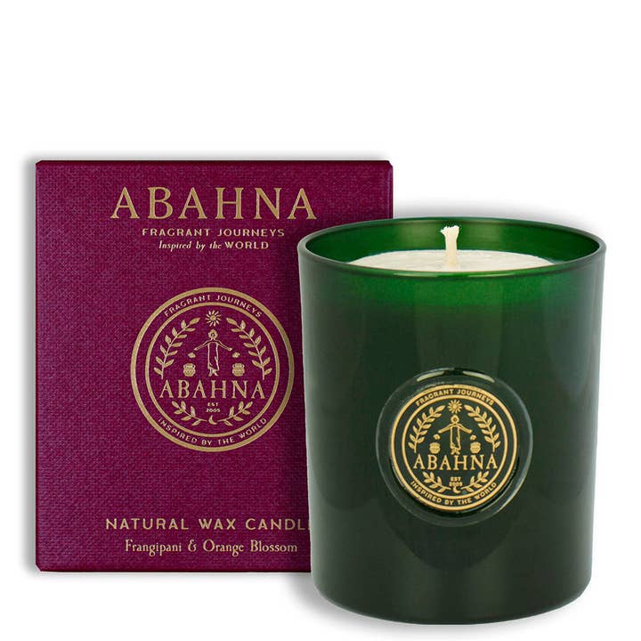 Naturligt vaxljus - Frangipani & Apelsinblomma för wholesale av Abahna