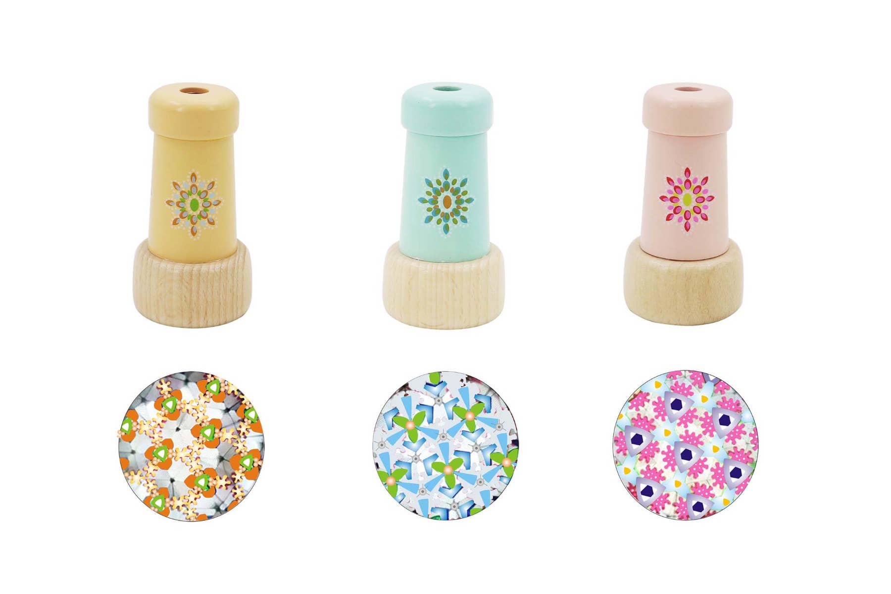 ToysLink - Wholesale Wood toy – Child - Wooden Mini Kaleidoscope1