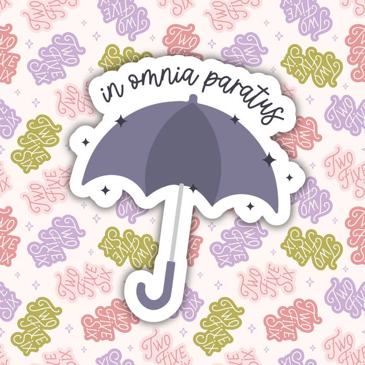 Autocollant In Omnia Paratus pour la vente par 256 Craft Co
