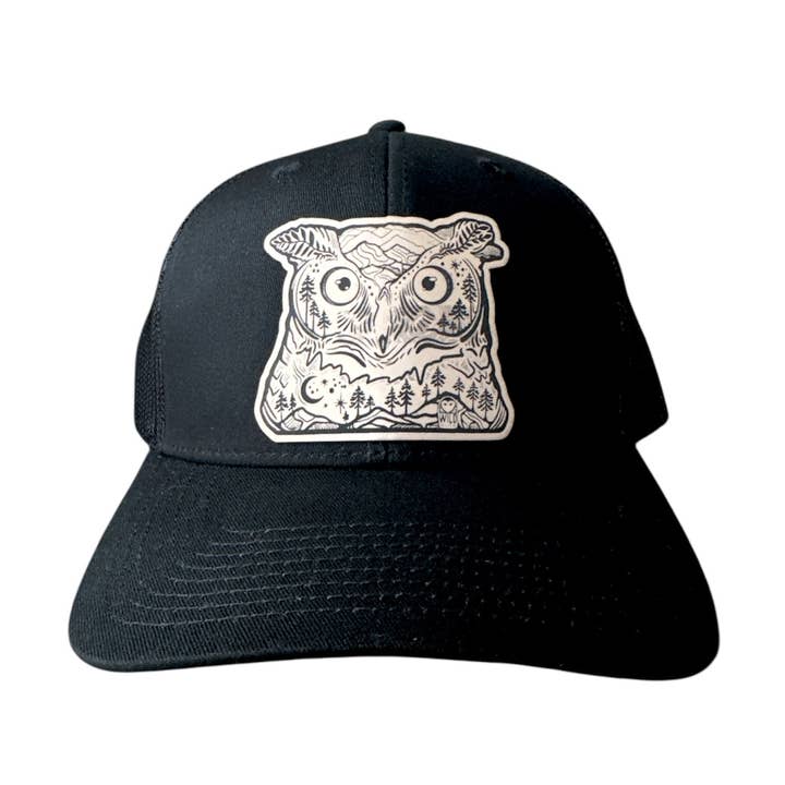 Wise Horned Owl Hat for wholesale by Wild Slice Designs