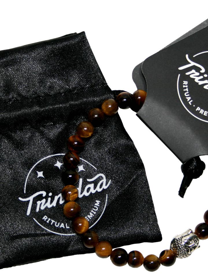 TIGER EYE BUDDHA BRACELET 6 MM. for wholesale by trinidad