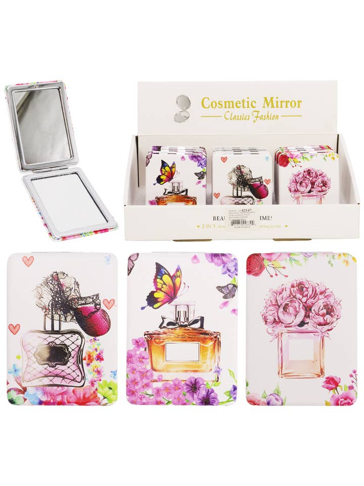 Parfums Floral Miroir de Maquillage - 12 Pièces pour la vente par Cap Zone