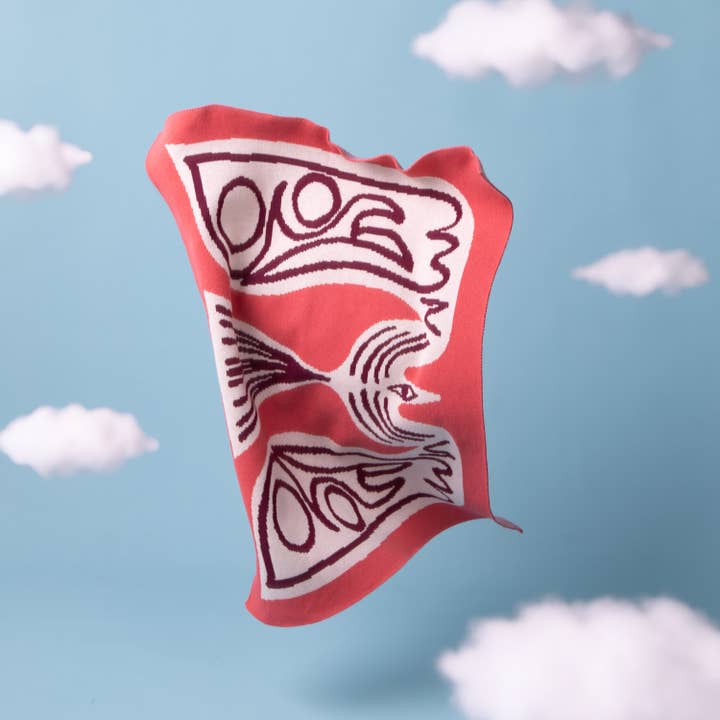 Slowdown Studio - Wholesale Bedding Blanket - Kids & Baby - Squiggle Bird Mini Blanket