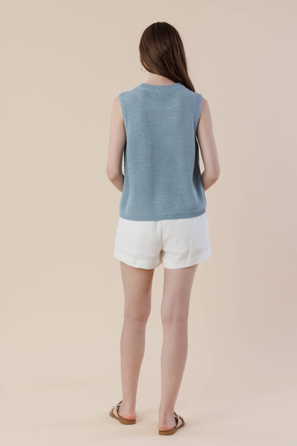 A & SHE - Wholesale T-Shirt - Women's - Howdy Embroidery Sweater Tank – Western Sleeveless Vest13