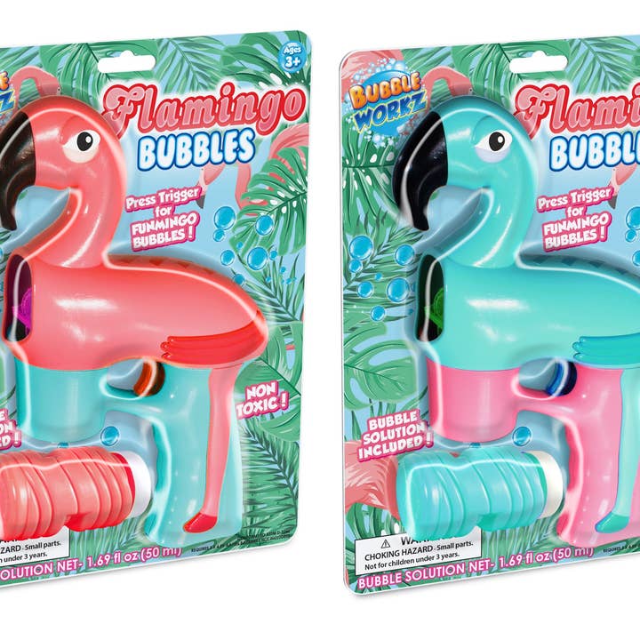 Anker Play Products - Wholesale Bubble Wand - Kids - Flamingo Bubble Gun