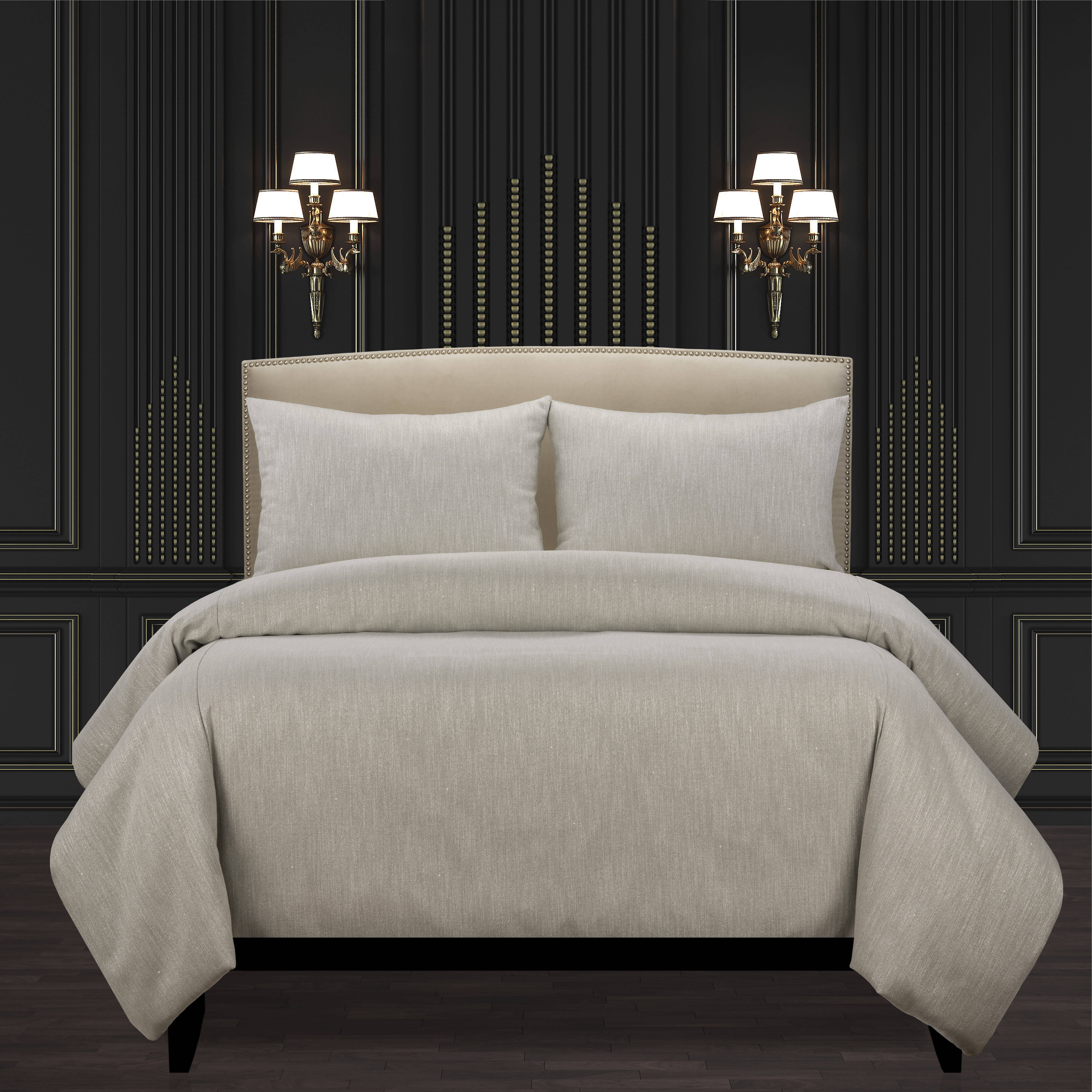 F Scott Fitzgerald Lumiere Truffle Luxury Bedding Set for wholesale on Faire2