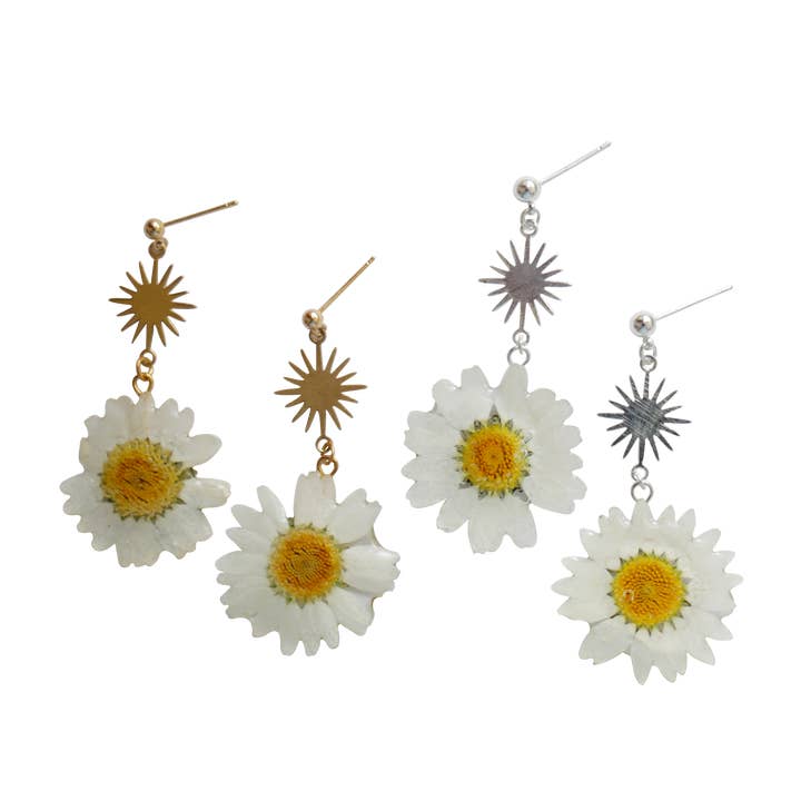 Daisy Sunrise Earrings for wholesale by Nordic Flowers