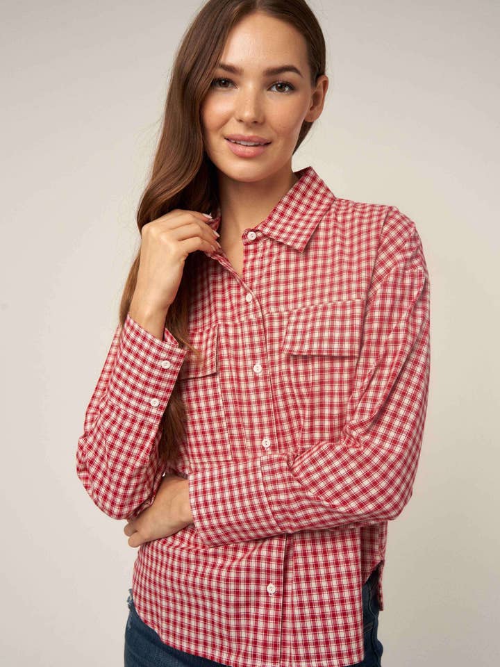 SMALL GINGHAM BUTTON DOWN SHIRT and other Purchase Wholesale blue gingham top. Free Returns & Net 60 Terms on Faire trending on Faire.