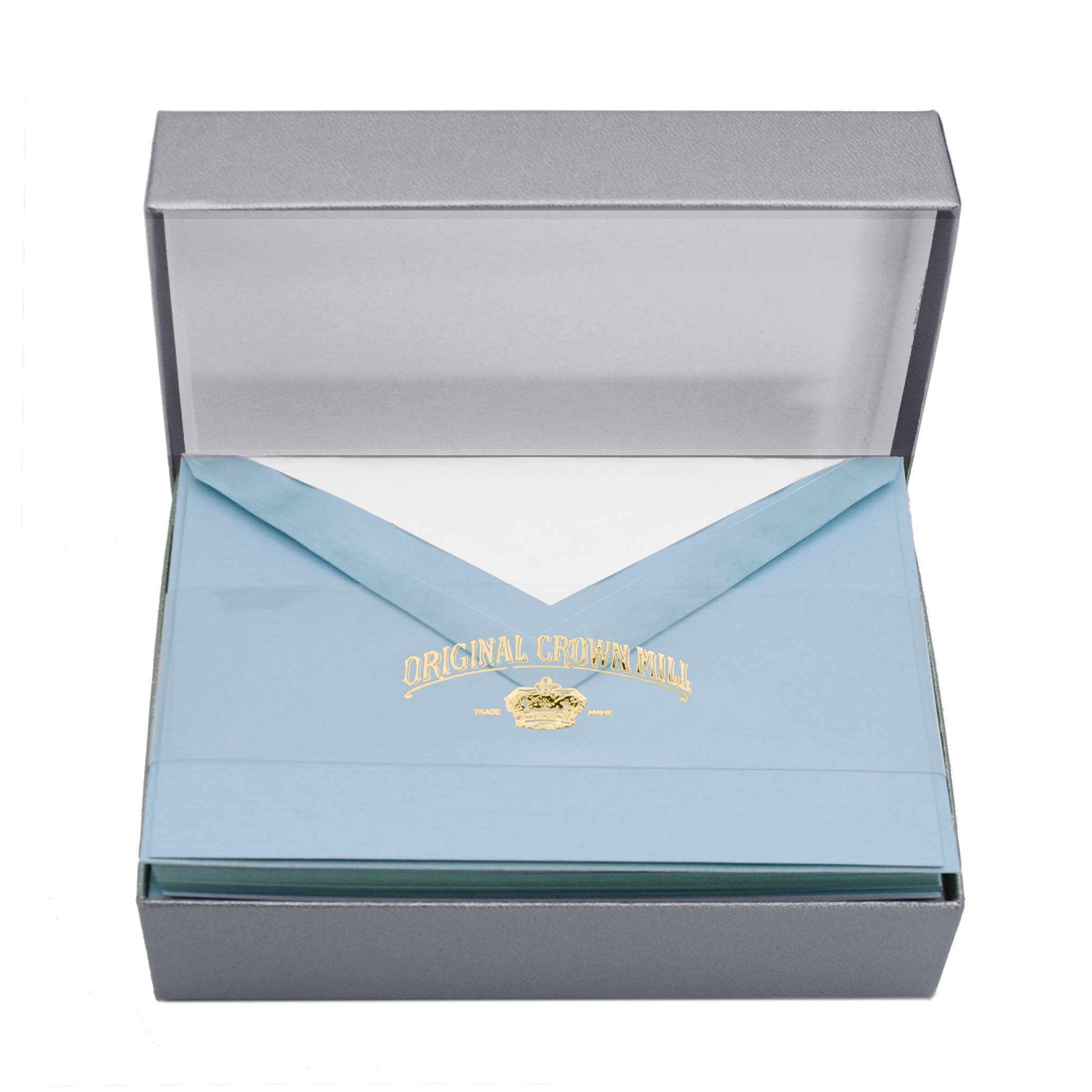 Royal Posthumus - Wholesale Stationery/Notecard Set - Crown Mill | Silver Line | Verged | 10,5x15,5cm | 5 colors4