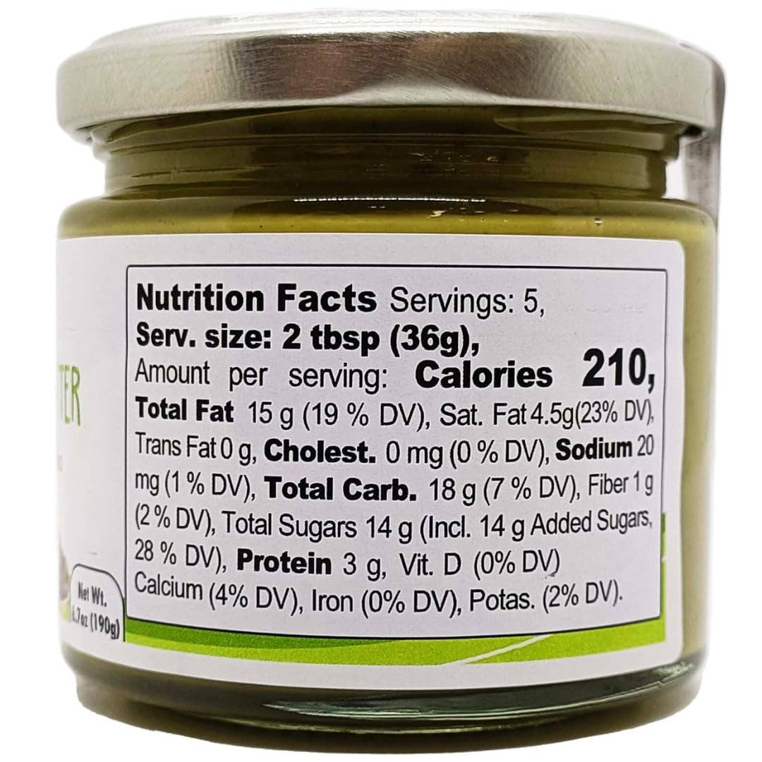 Wholesale Italian Food - Wholesale Nut Butter - Gusto Etna Pistachio Cream Butter - 28% Pistachio , 6.7 oz (190g)2