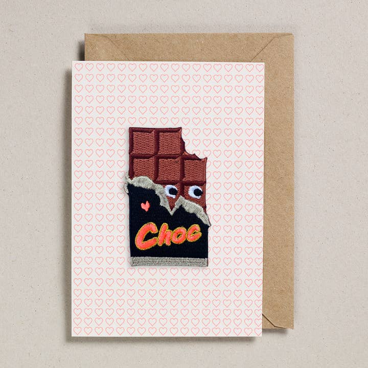 Patch Cards (Pack of 6) Love Choc for wholesale by Petra Boase Ltd (US Duties Paid)