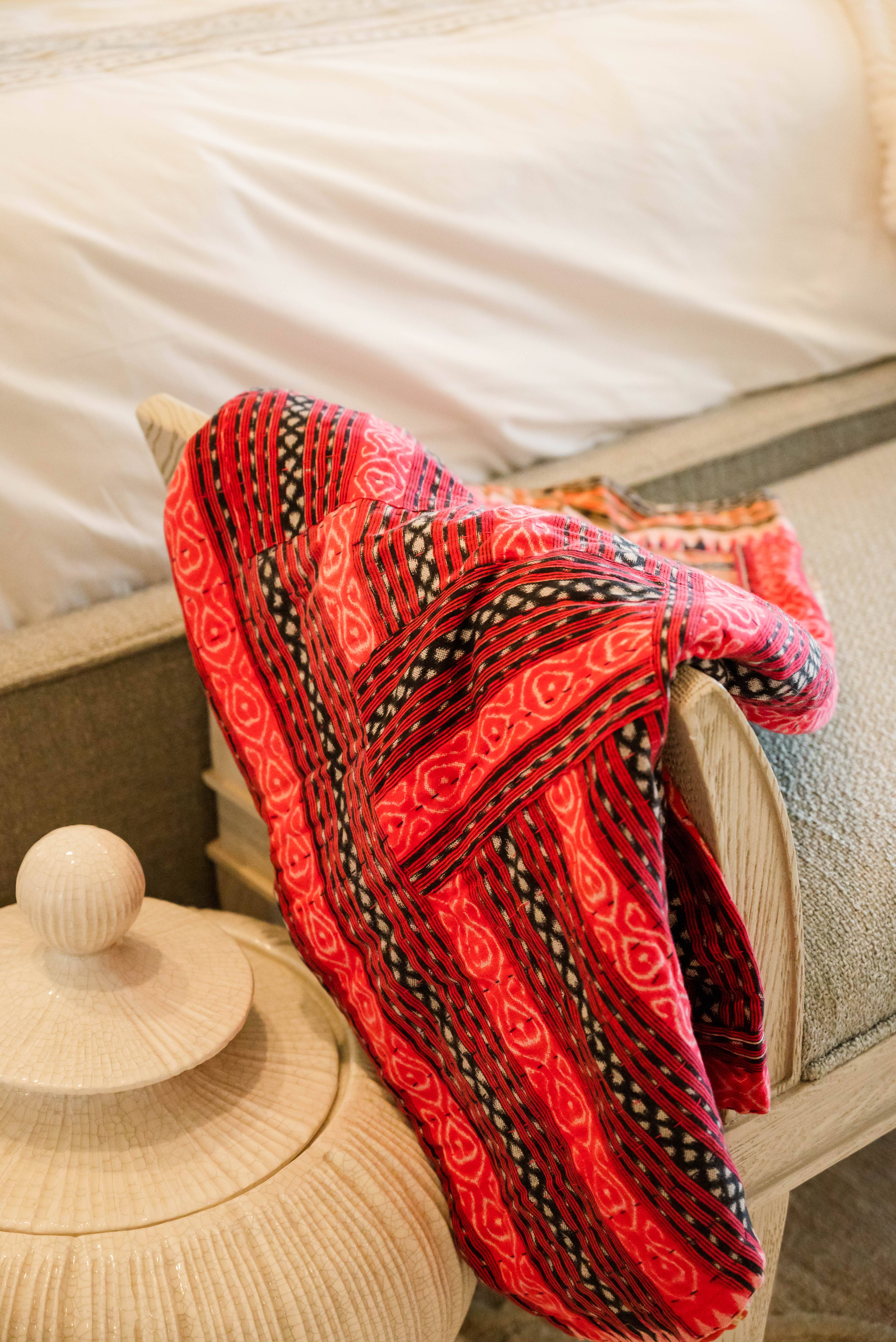 Asha Project – Manta para sofá por atacado – Cobertor Kantha Mini Throw4