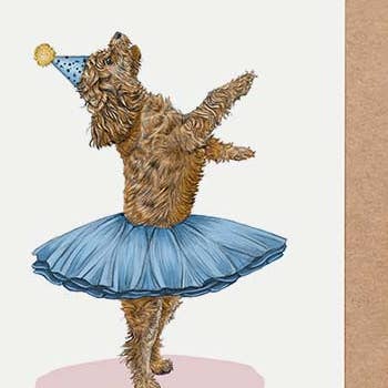 Beth Goodwin Designs - Wholesale Birthday Card - Dancing Cockapoo Birthday Card, Ballerina Dog Greetings Card3