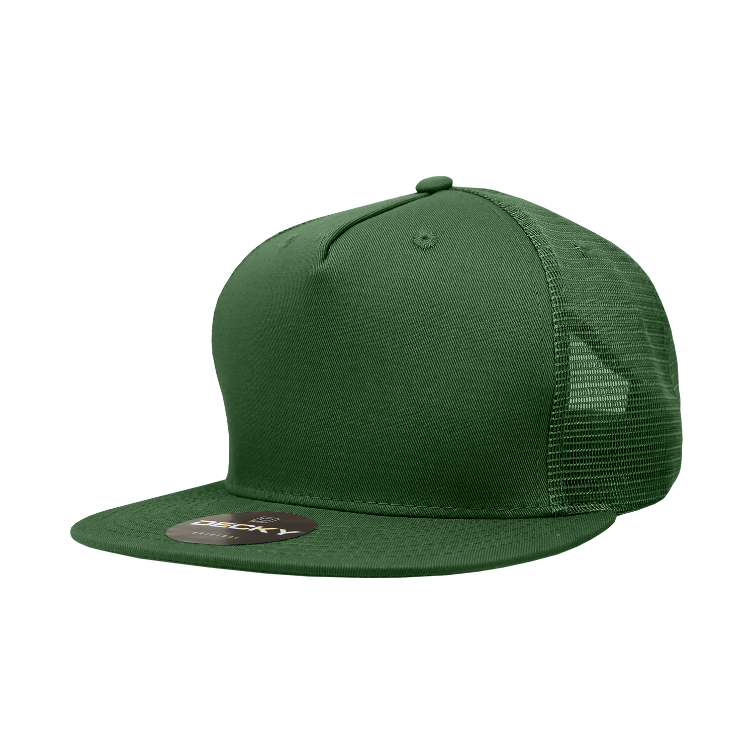 The Park Wholesale - Wholesale Truckerpet - Uniseks - Decky 1040 - Blanco Trucker Snapback-hoeden met 5 panelen - 104041