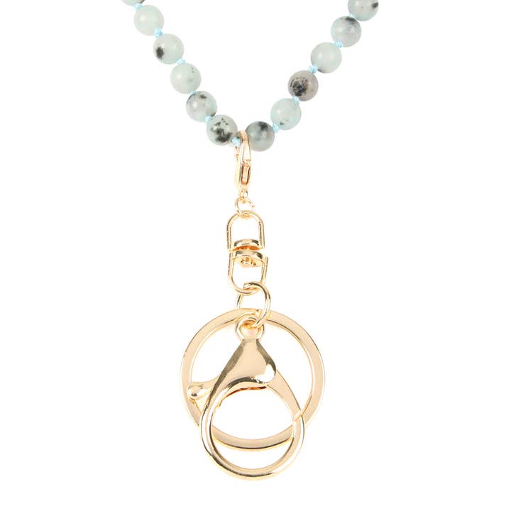 MYS Wholesale Inc - Wholesale Link & Chain Necklace - Natural Stone Beads Lanyard Necklace