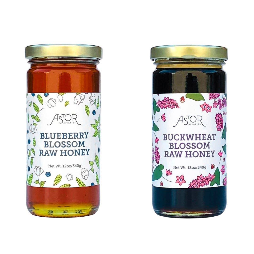 Astor Apiaries - Wholesale Honey - 2-Varietal Raw Honey Case3