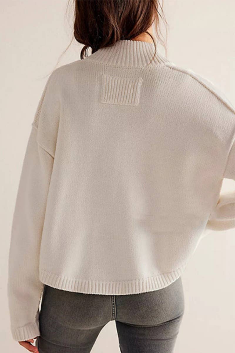 NINEXIS - Vente Pull en maille – femme - CWOCAL1806_MANTEAU EN TRICOT, CARDIGAN DE COULEUR UNIE10