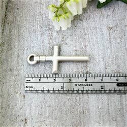 Luxe Design Jewellery – wholesale Individual charm/pendant – Cross Urn Pendant for Cremation Ashes Sterling Silver3
