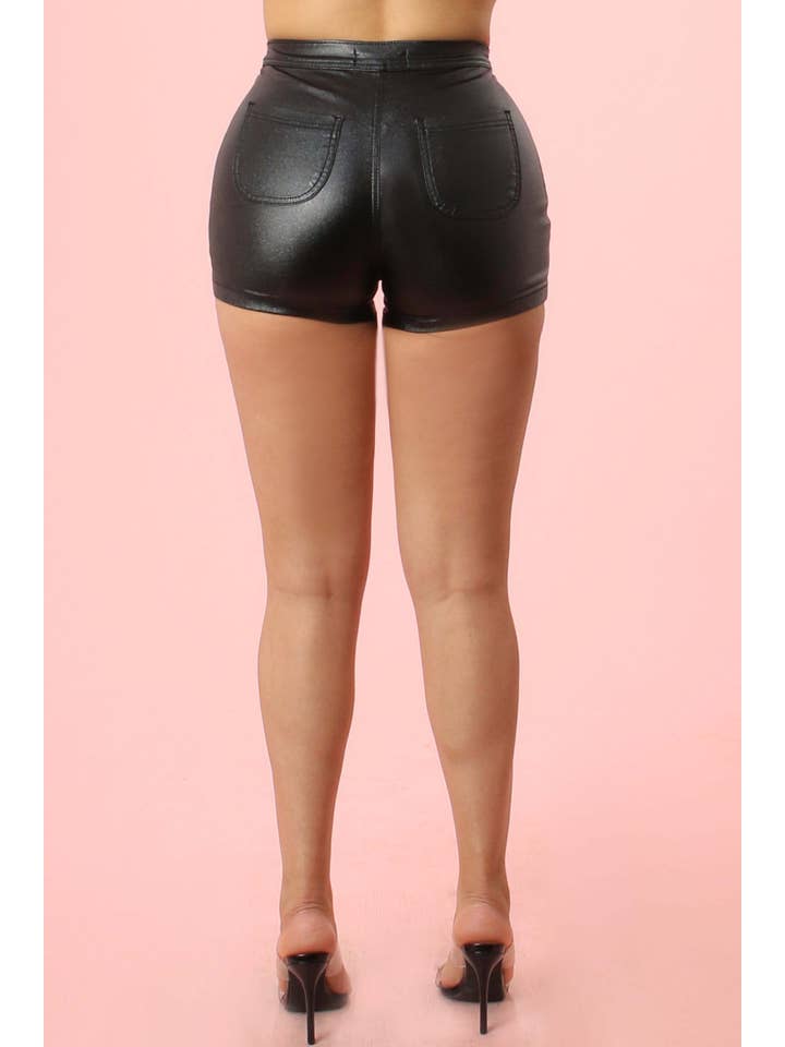 JBLA FASHION - Wholesale Shorts - Women's - 3049-METALLIC FEVER SHORT PANT