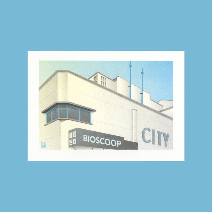 VrijFormaat - Wholesale Art Print - riso print - City Cinema - architecture - Utrecht NL - A4