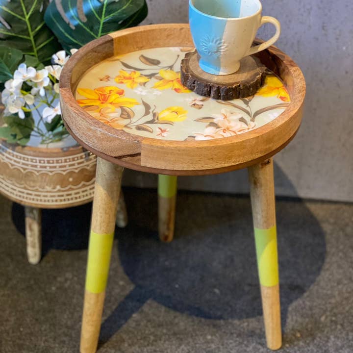 Hartsmede - Wholesale Side Table - Handmade Side Table Removable Legs Hummingbird Tray Table21