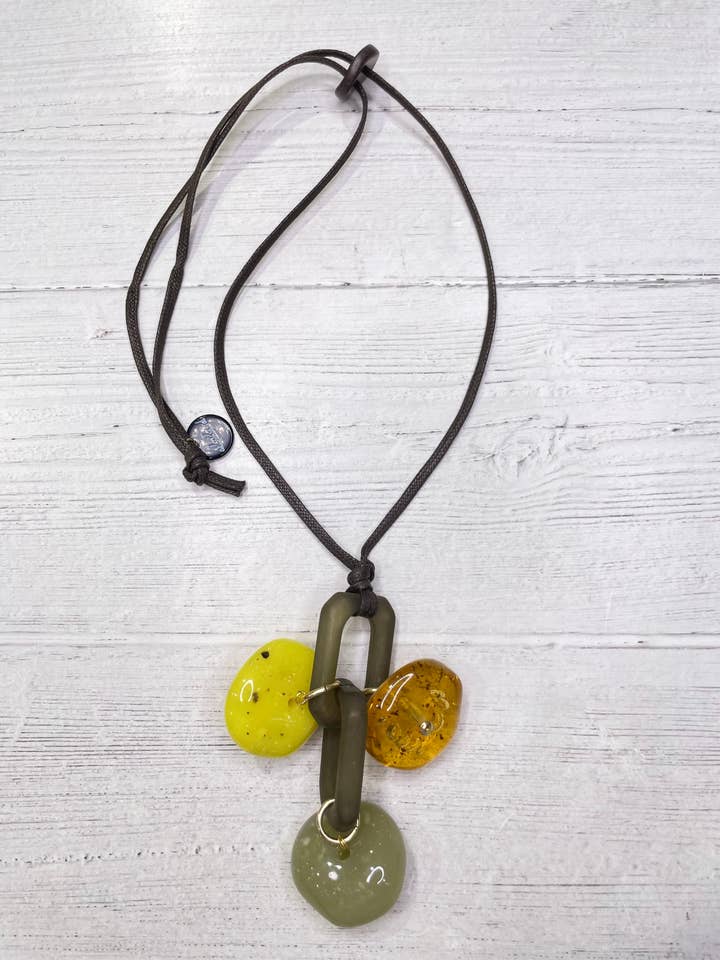 Alisha.D Gallipoli Gelaagde Schakelketting van Gemengde Materialen voor wholesale door LIOR / ALISHA D