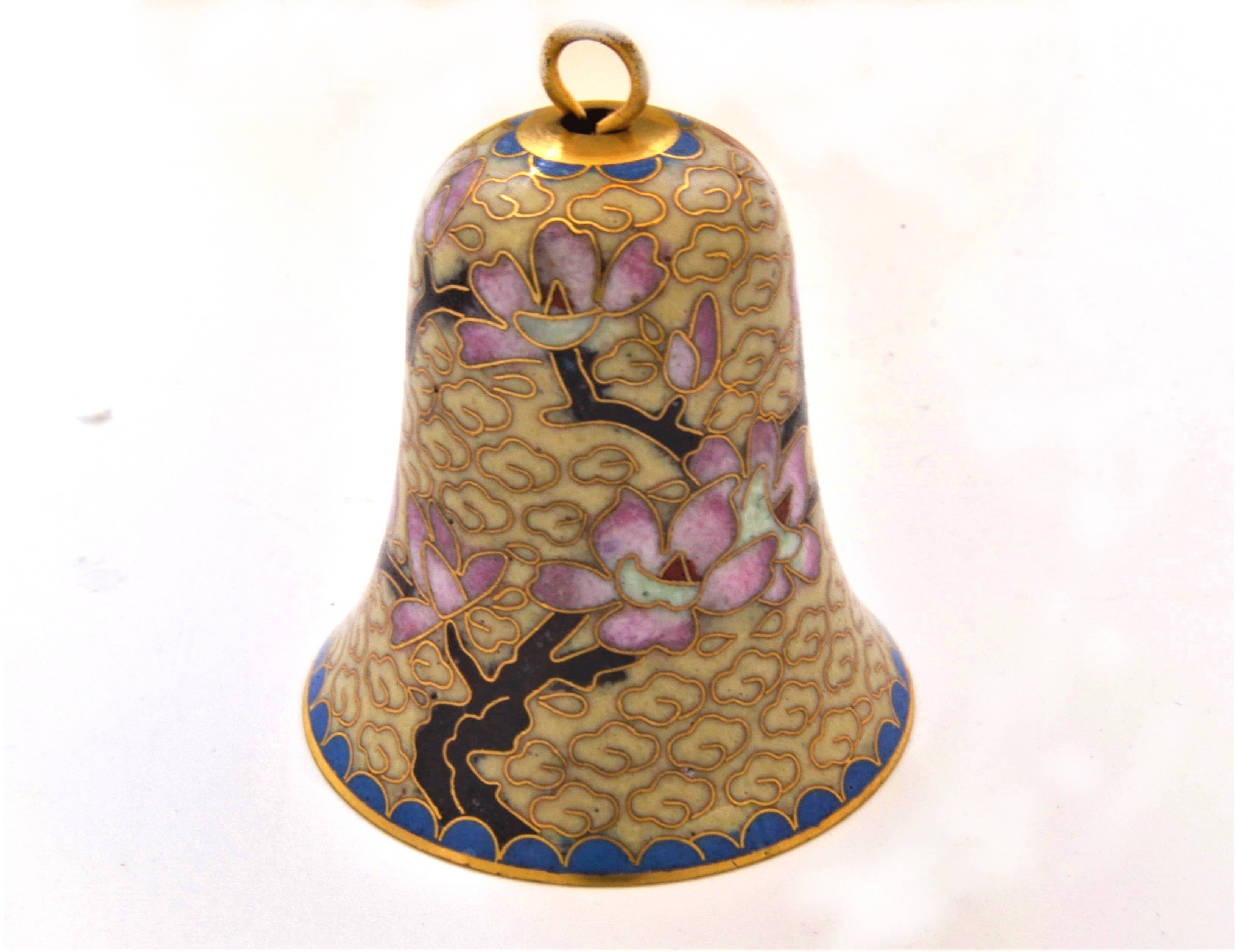 Ciel Collectables - Wholesale Ornament - Vintage Cloisonne Bell Ornament. Hand Crafted with Enamel 2