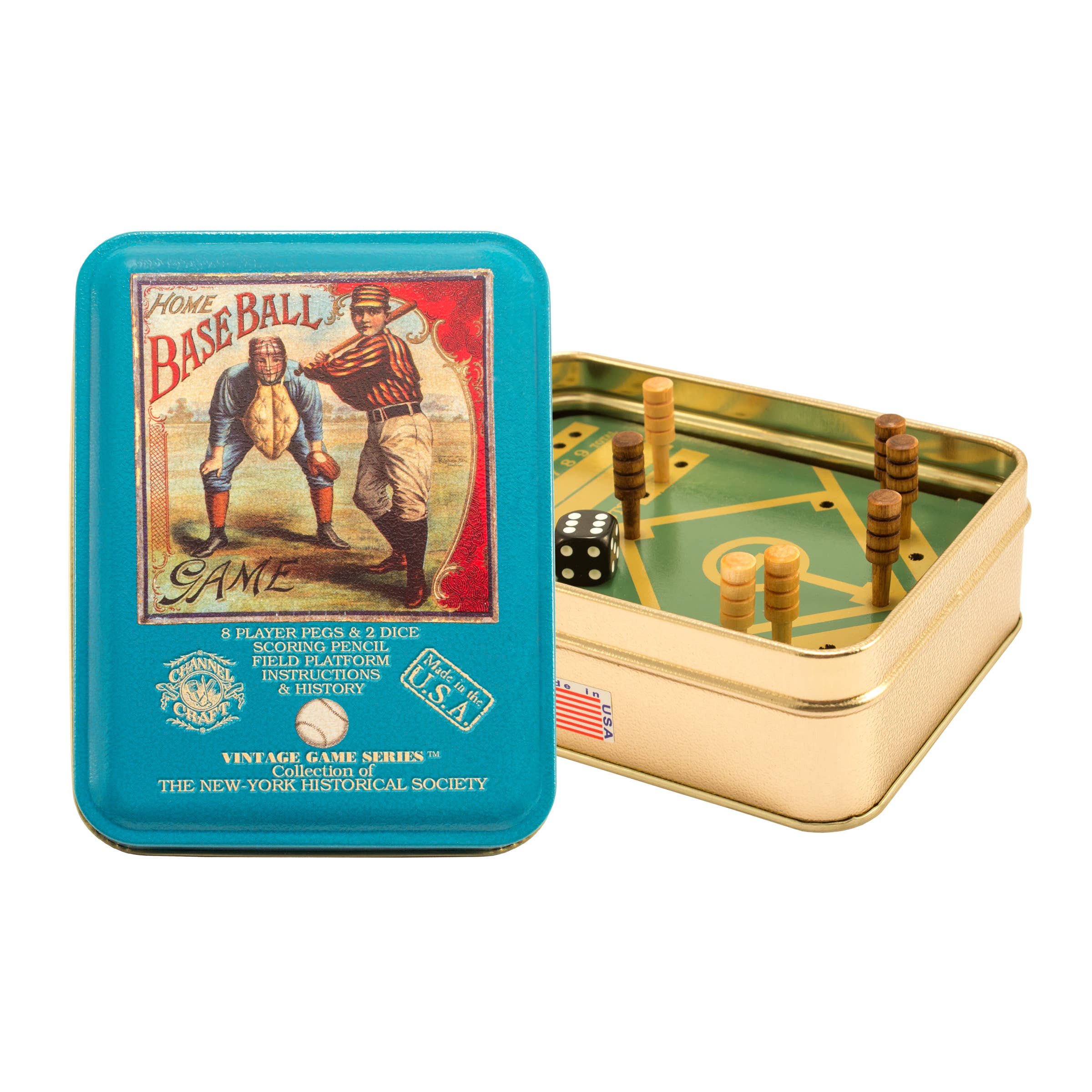 Channel Craft - Wholesale Board Game - Home Baseball Vintage Game Tin1