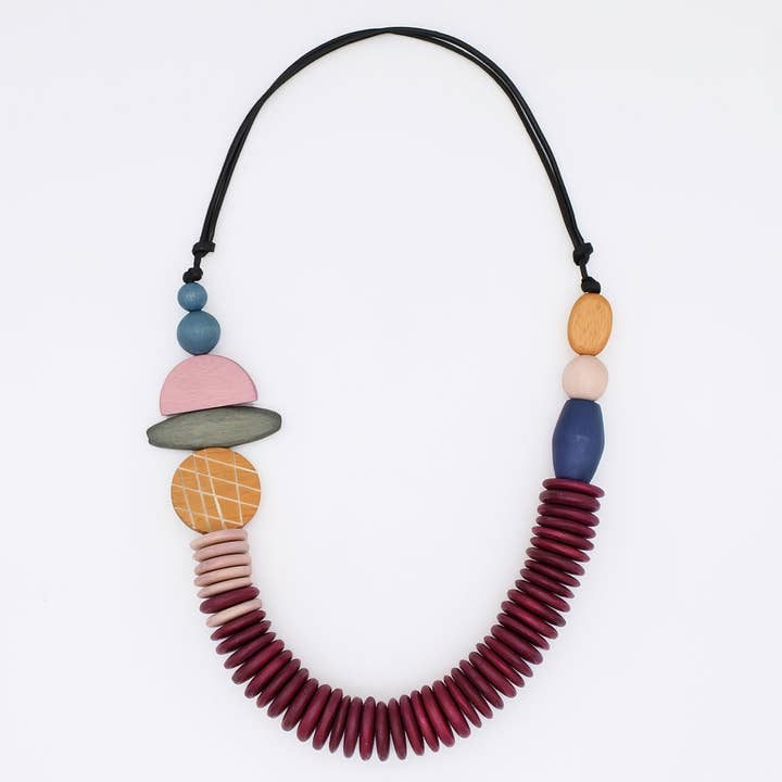 Collier Phoenix Contemporain en Vin pour la vente par Sylca Designs