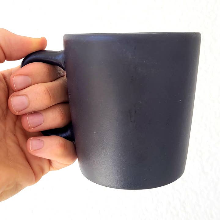 Stoneware coffee mug - matte black - 30cl for wholesale by Carthage Trade Gallery
